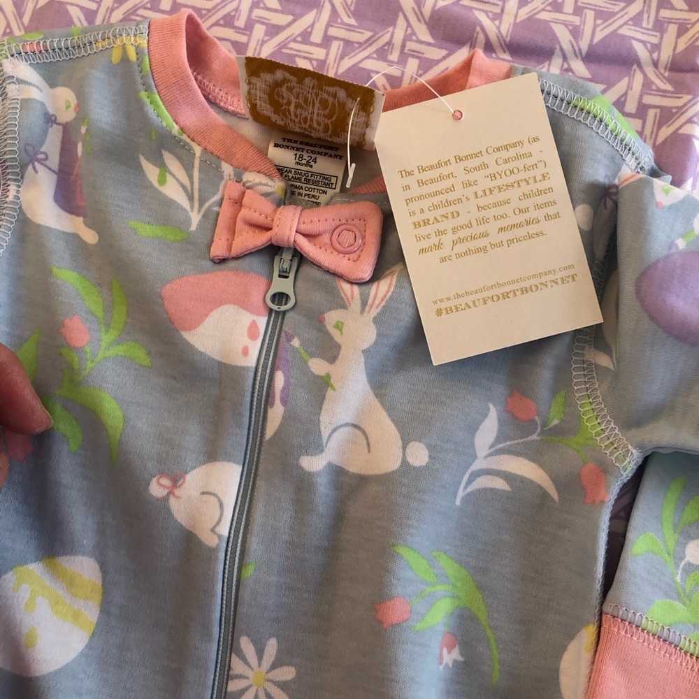 TBBC Easter pajamas 18/24m